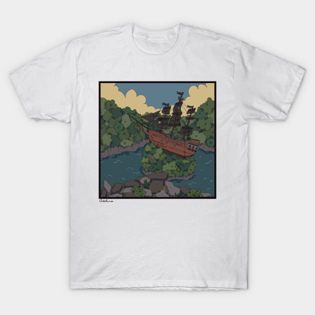 The Unseankable Shellboat T-Shirt by greenishsapphire